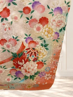 LG-UG03、袖の花と橙色の地色